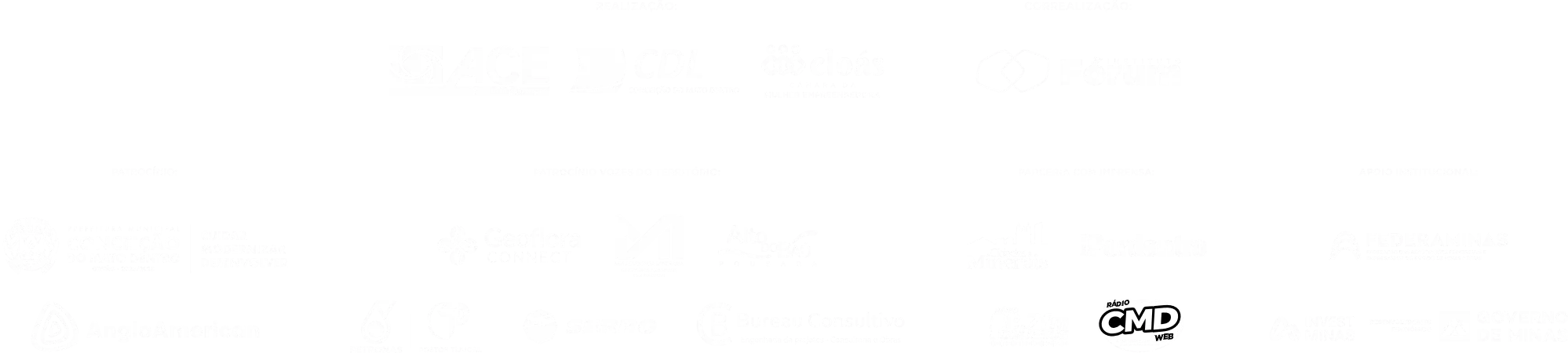 Logos dos patrocinadores